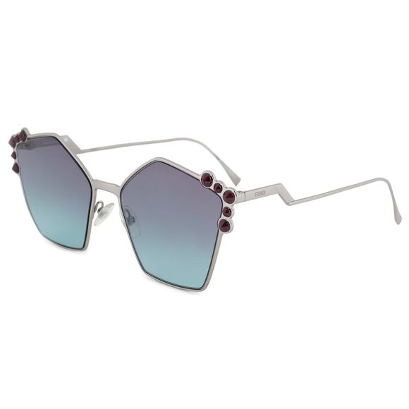 Fendi Can Eye FF 0261/S 6LB/JF 57 Geometric Sunglasses main image 4